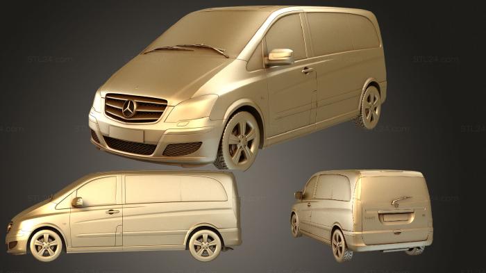 Автомобили и транспорт (Мерседес Бенц Виано, CARS_2564) 3D модель для ЧПУ станка